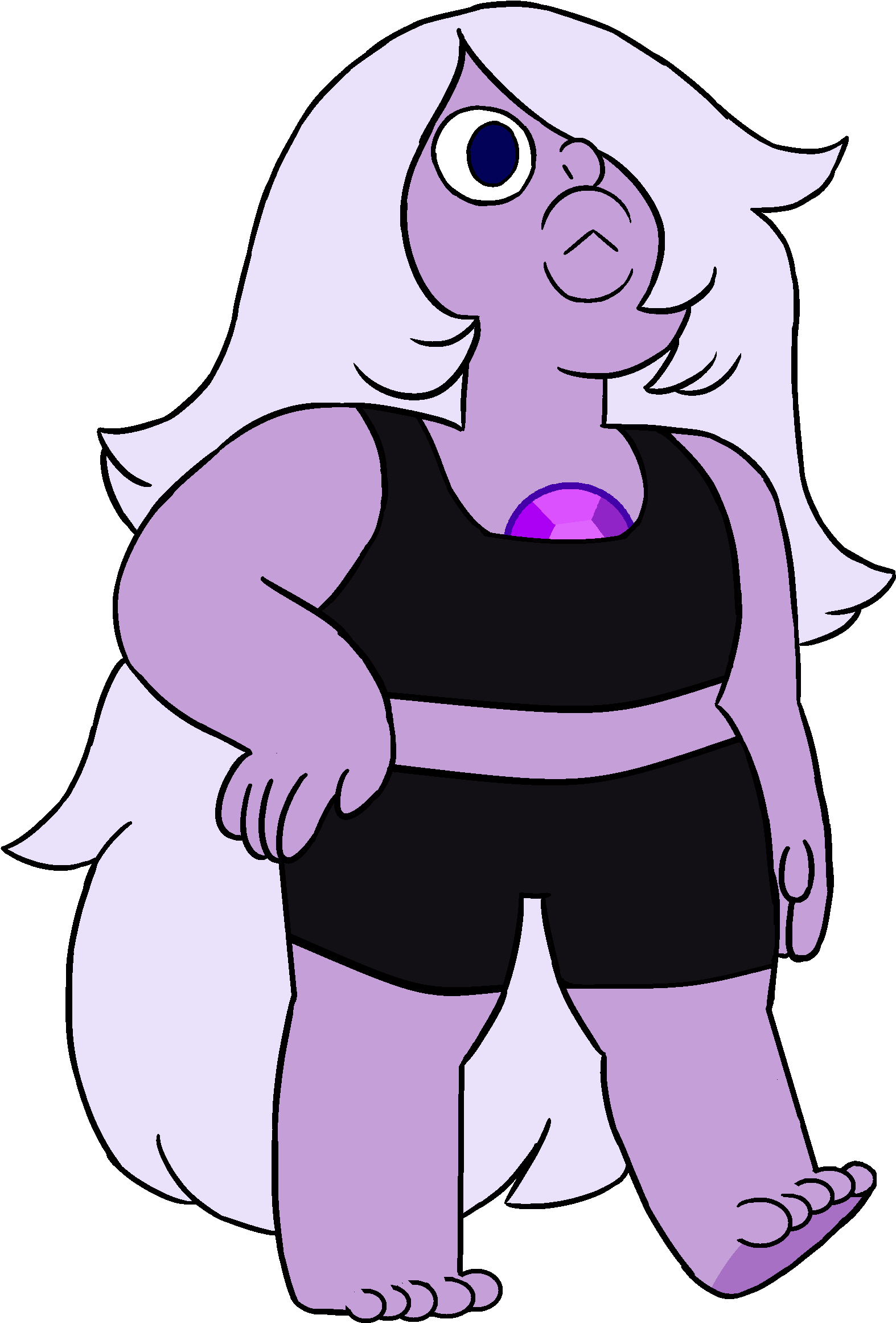 Drawn Gems Amethyst - Steven Universe Amethyst Season 2 (1579x2401), Png Download