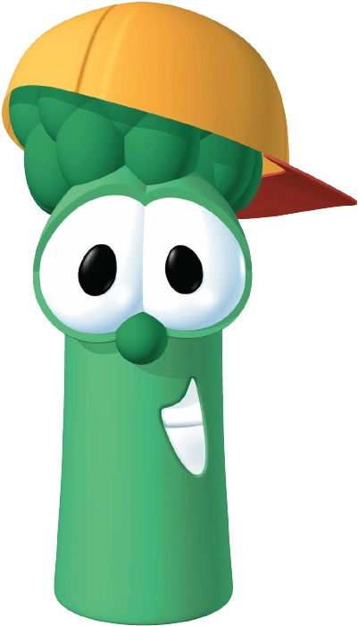 Junior Asparagus - Bob Larry And Junior (419x709), Png Download
