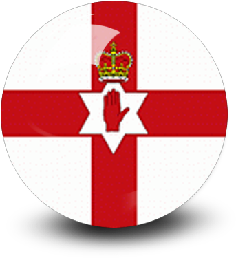 Northern Ireland - English Flag With Star Of David (350x380), Png Download