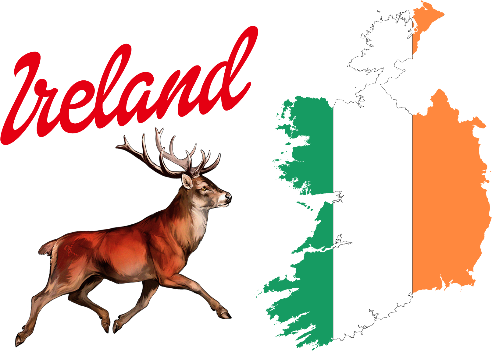 Map Of Ireland (1920x1200), Png Download