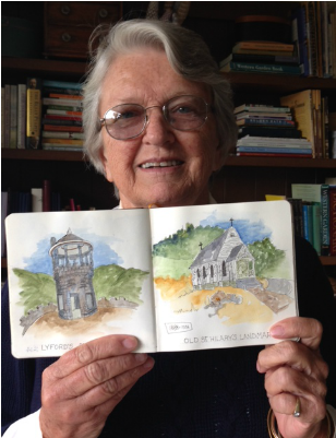 Watercolor Journal - Senior Citizen (400x400), Png Download