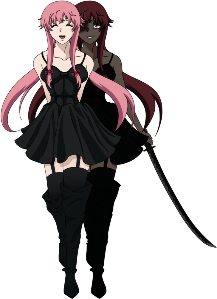 Gasai Yuno - Playeras De Mirai Nikki (769x1039), Png Download