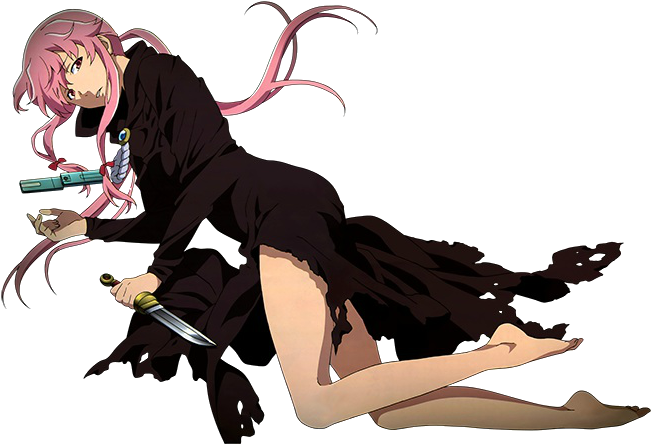 God Yuno-0 - Mirai Nikki Yuno Goddess (660x448), Png Download