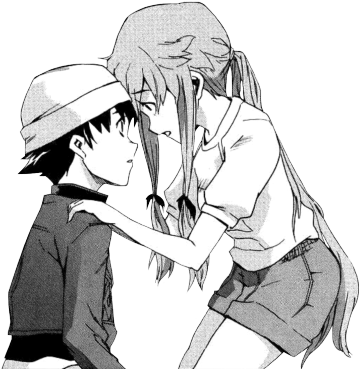 Mirai Nikki Manga Cap - Yuno Gasai Quotes In Japanese (500x412), Png Download