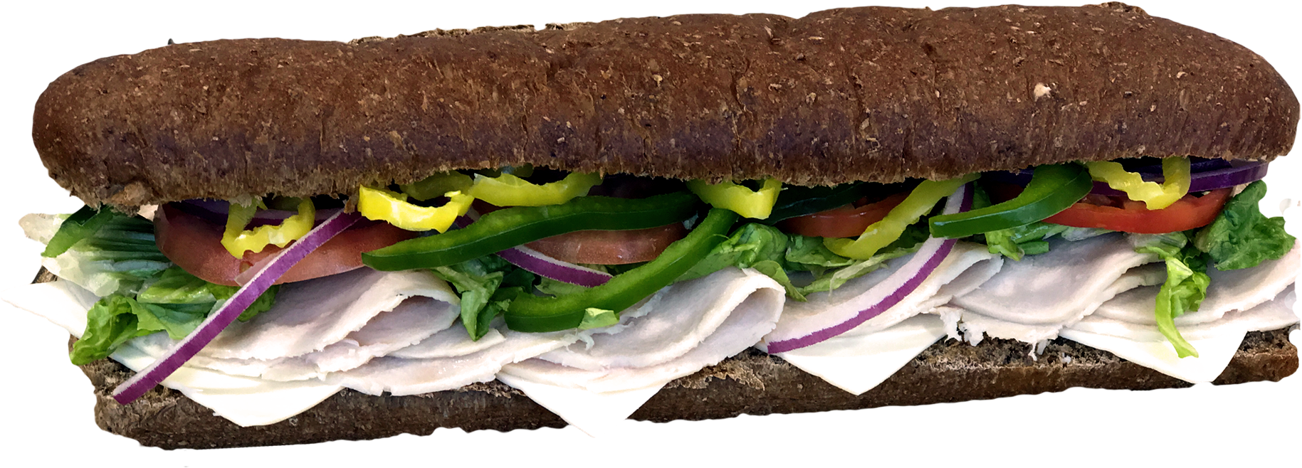 Subway Sandwich - Fast Food (1844x768), Png Download