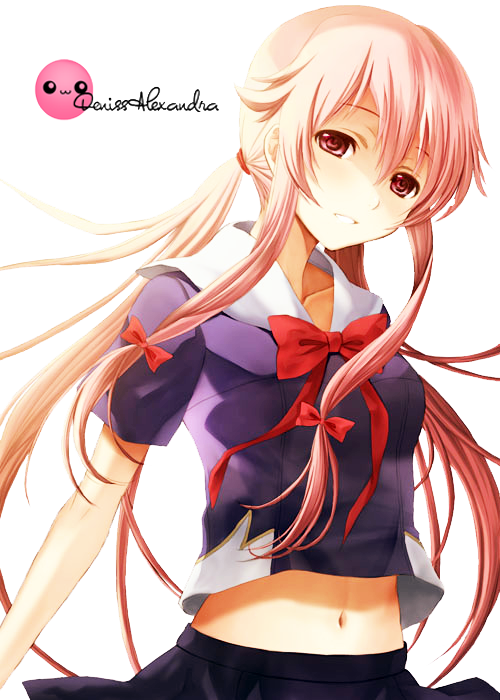 Mirai Nikki, Yuno Gasai, And Anime Image - Yuno Gasai Fan Art (500x700), Png Download