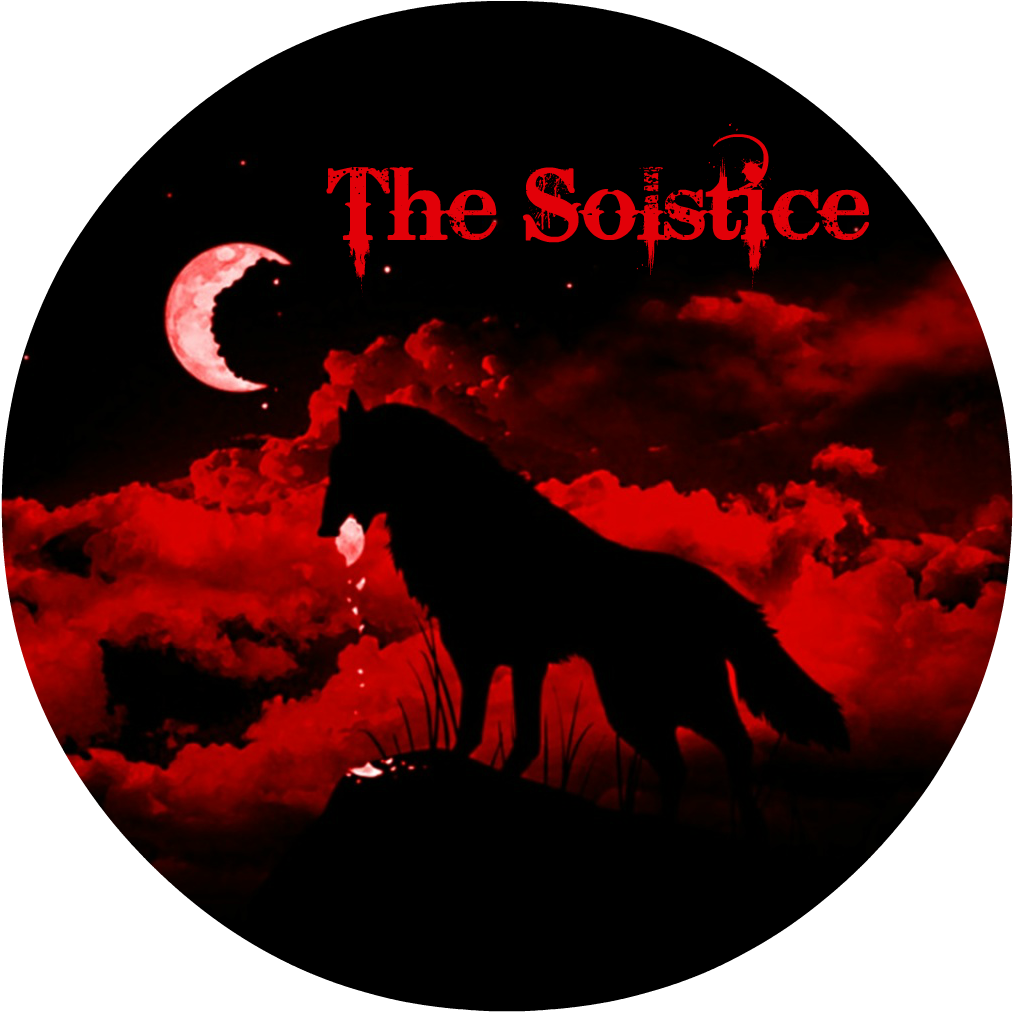 Wolf Blood Moon Desktop Background - Black And Red Wolf (1280x1024), Png Download