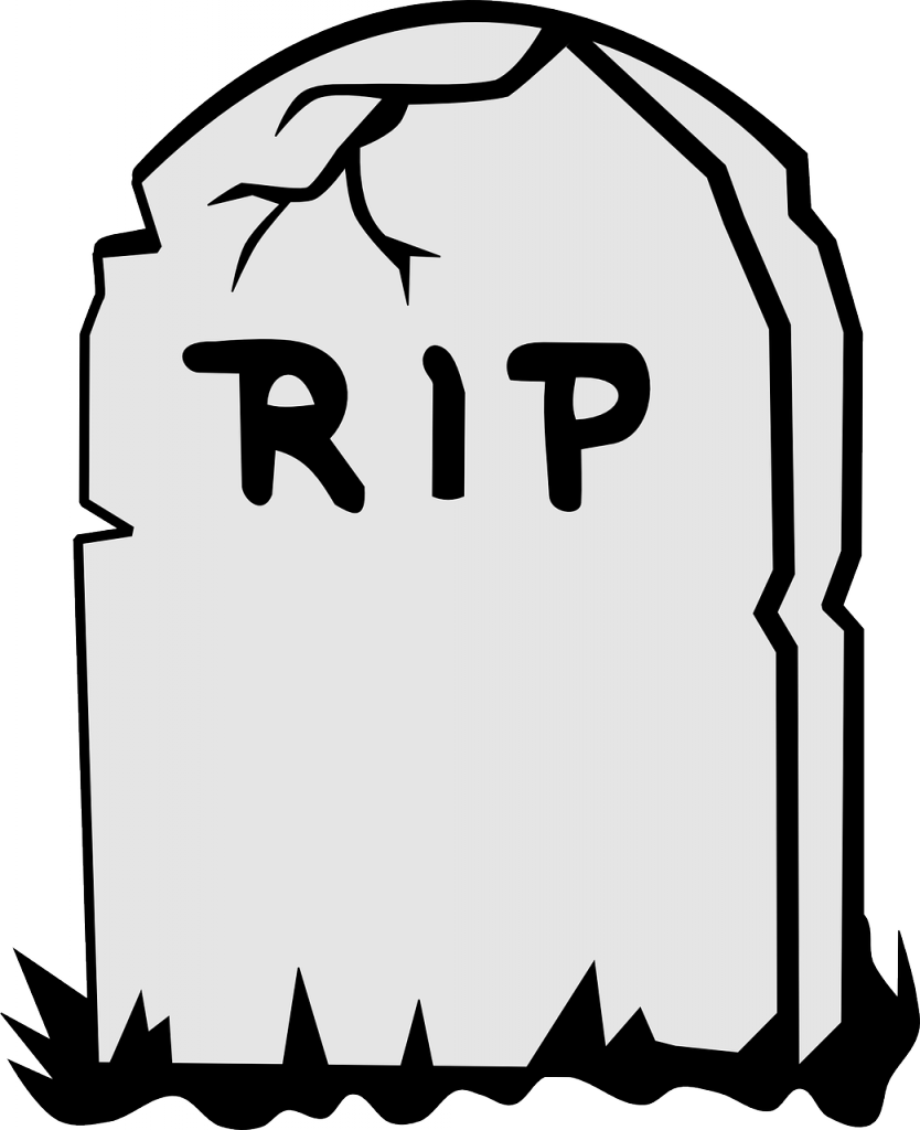 Download Grave Clip Art Clipart Headstone Grave Clip - Death Clip Art (834x1024), Png Download