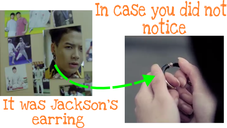 Got7jackson Earring - Jackson Got7 Ear Tattoo (788x444), Png Download