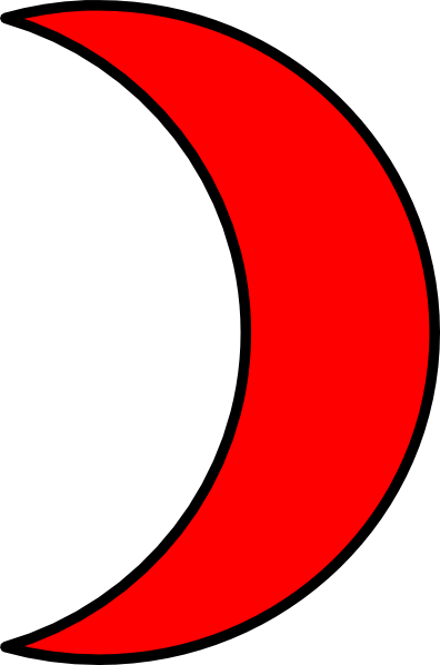 Blood Moon Clipart 2 By Monica - Red Moon Clip Art (396x598), Png Download