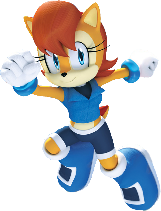 Sally Acorn 3d - Sonic The Hedgehog 2 Chase (621x751), Png Download