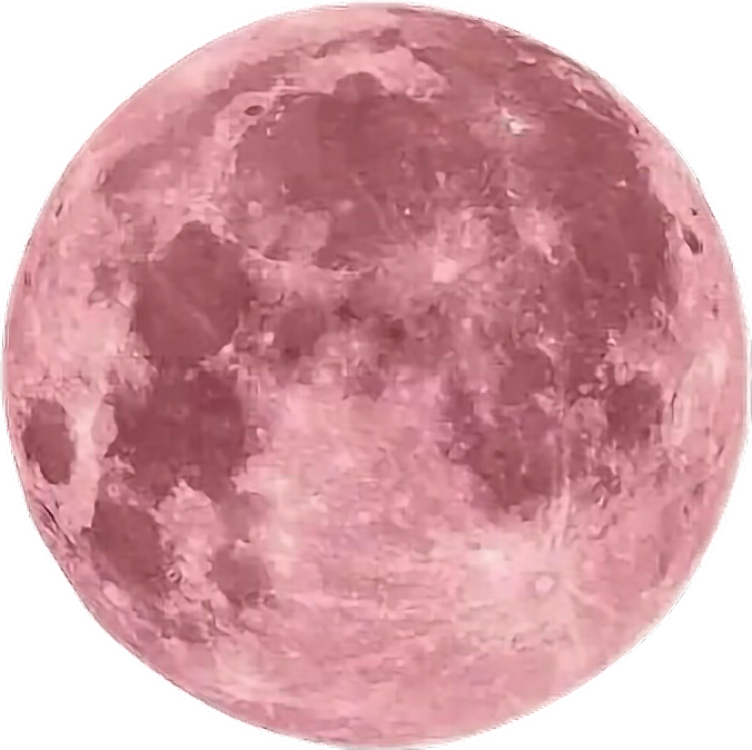Pink Moon Aesthetic (676x674), Png Download