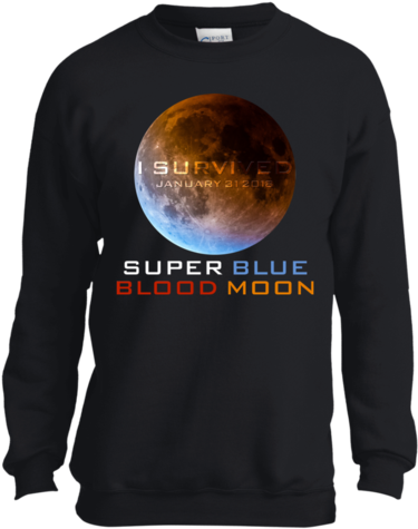 I Survived Super Blue Blood Moon Youth - Infinity War T Shirts (480x480), Png Download