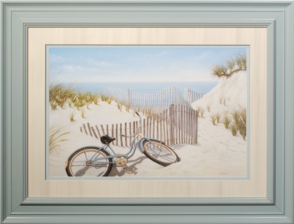 Bike On Dunes Framed Art Print - Daniel Pollera Summer Memories (1000x1000), Png Download