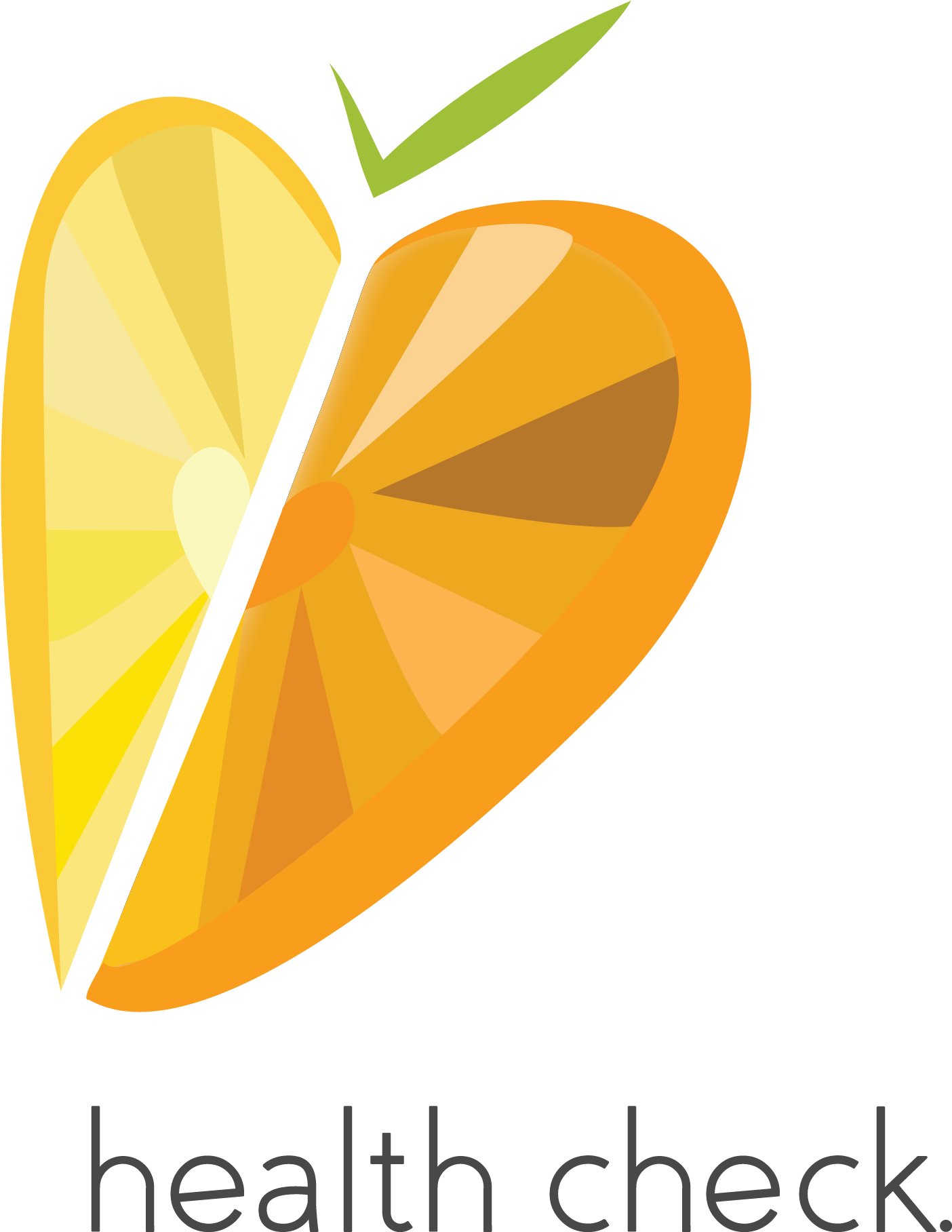 Heart Logo , Half A Lemon , Half An Orange, With A - Heart (2550x2525), Png Download