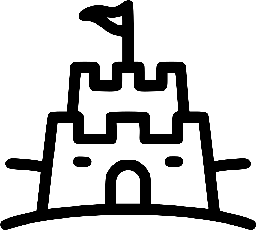 Sand Castle Beach (981x882), Png Download