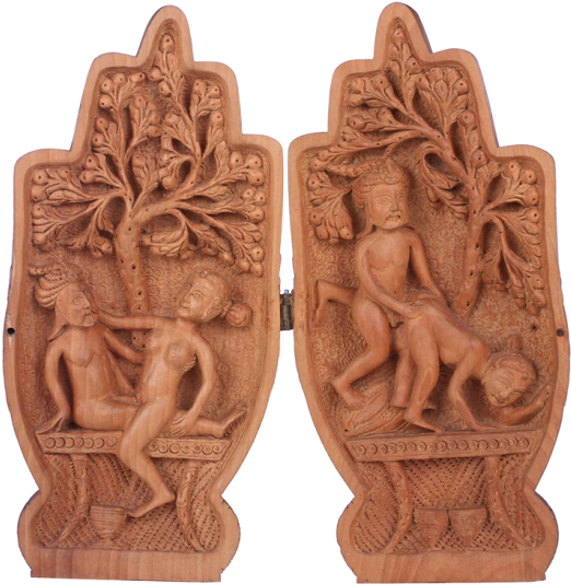 Indian Kamasutra On Wall (550x550), Png Download