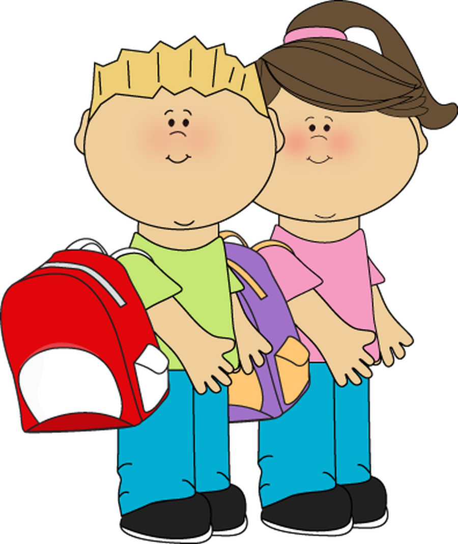 Children Clip Art School Clip Art Library - Kids School Clipart (395x469), Png Download