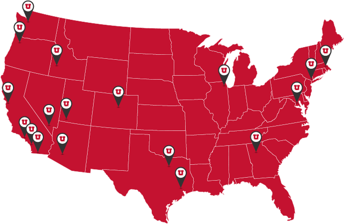 Recapture The Camaraderie Of Your Years At The U By - Los Angeles On A Us Map (700x463), Png Download