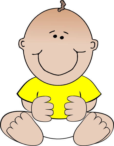 Graphic Black And White Download Baby Walking Clipart - Baby Boy Clip Art (468x598), Png Download