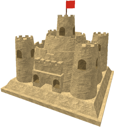 Beach Command Center - Castle (420x420), Png Download