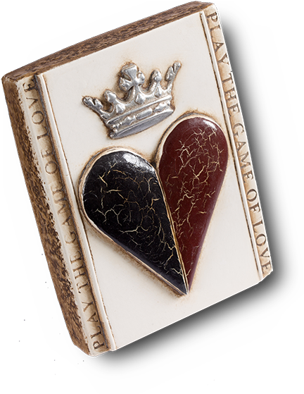 Crowned Heart - Locket (460x600), Png Download