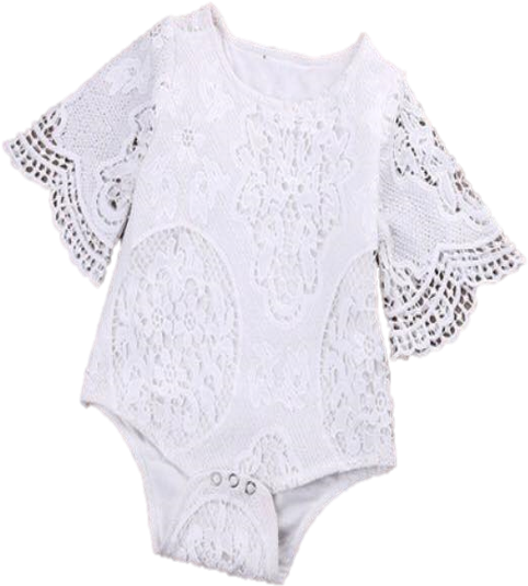 Image Of White Lace Onesie - Lace (691x856), Png Download