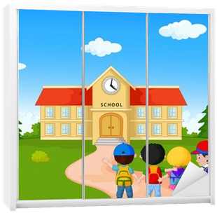 Happy Young Children Walking Together To School Wardrobe - Best School Year Ever: Blank Journal (400x400), Png Download