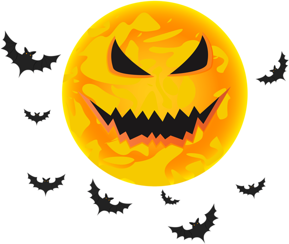 0, - Moon Png Halloween Png (600x506), Png Download