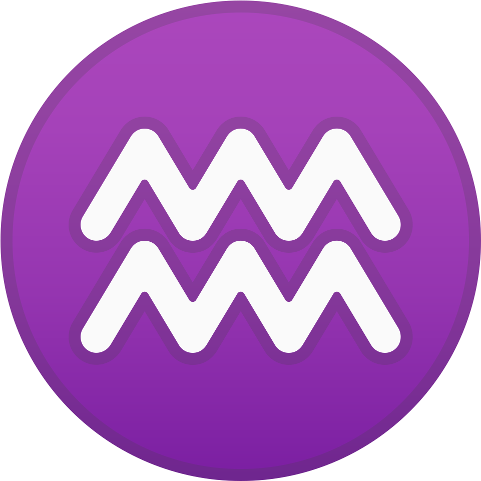 Download Svg Download Png - Aquarius Icon Transparent (1024x1024), Png Download