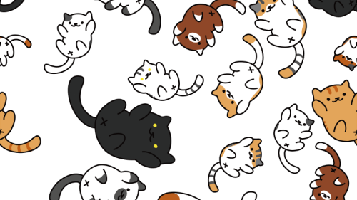 Attackonpocky - Neko Atsume Pc Background (500x281), Png Download