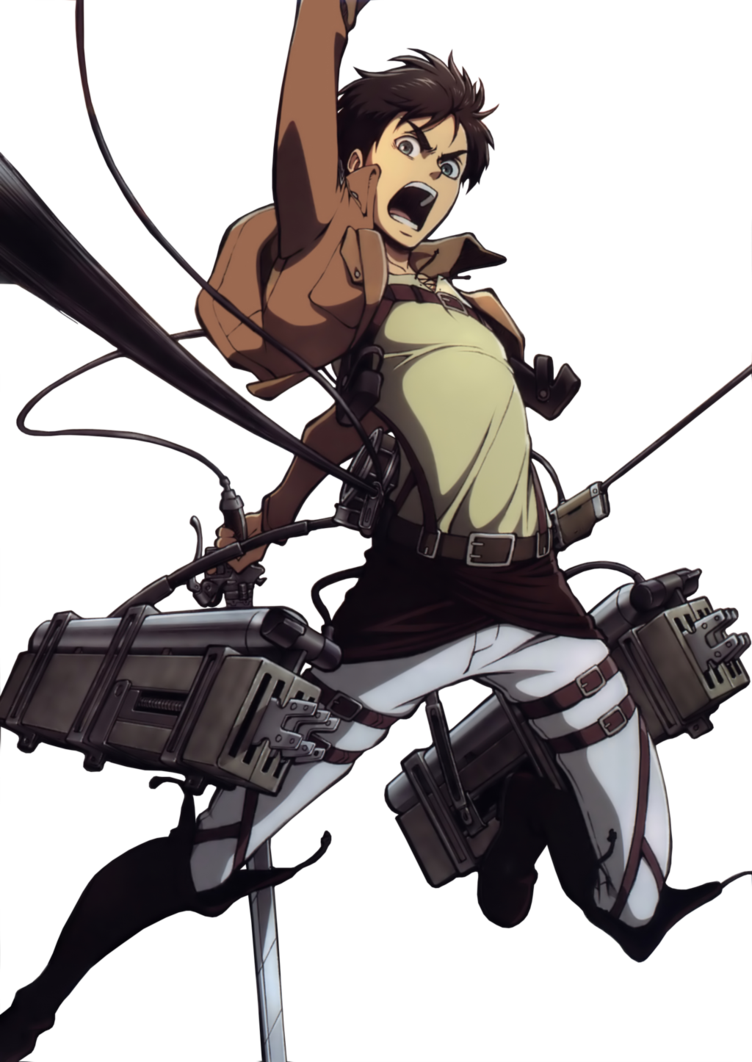 Eren Is Shingeki No Kyojin's Protagonist - Eren Jaeger Maneuver Gear (752x1062), Png Download