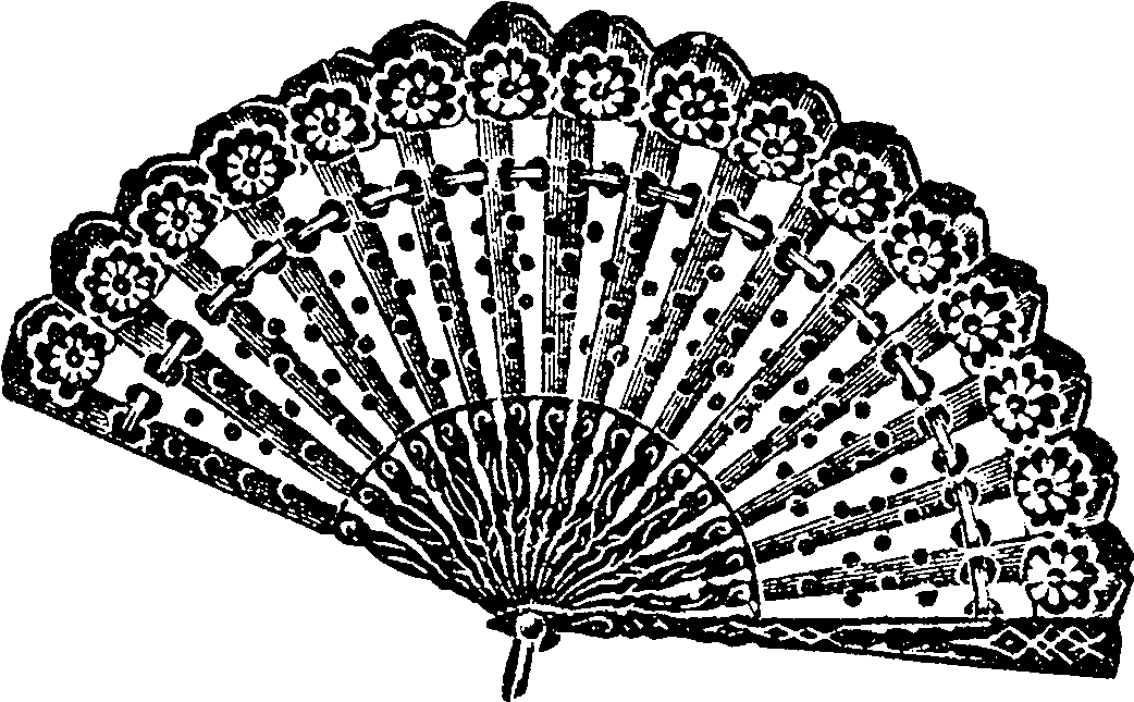 Black And White Clipart Of Fan (1164x756), Png Download