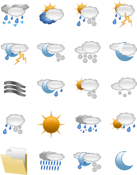Yahoo Weather Icons Png - Weather Icons Png Transparent (592x740), Png Download