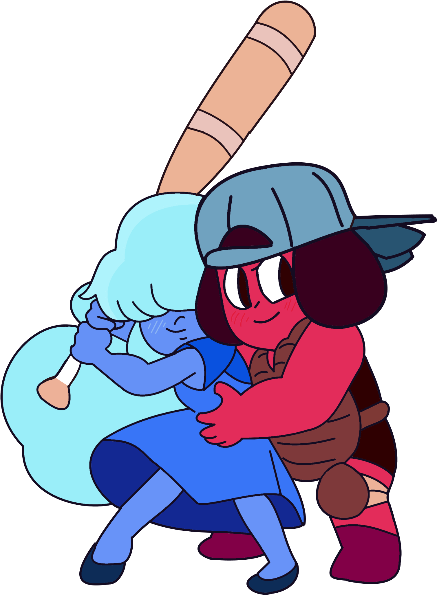 Baseball Ruby And Sapphire - Steven Universe Sapphire Icon (1954x2137), Png Download