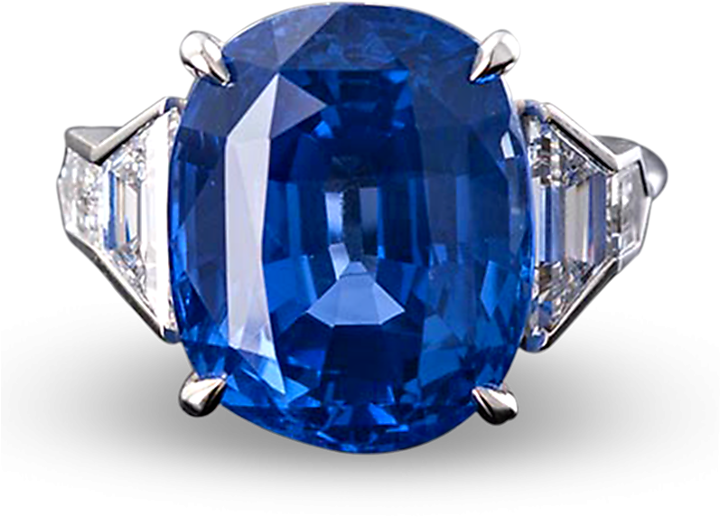 Untreated Ceylon Sapphire Ring, - Untreated Ceylon Sapphire Ring, 16.45 Carats (800x800), Png Download