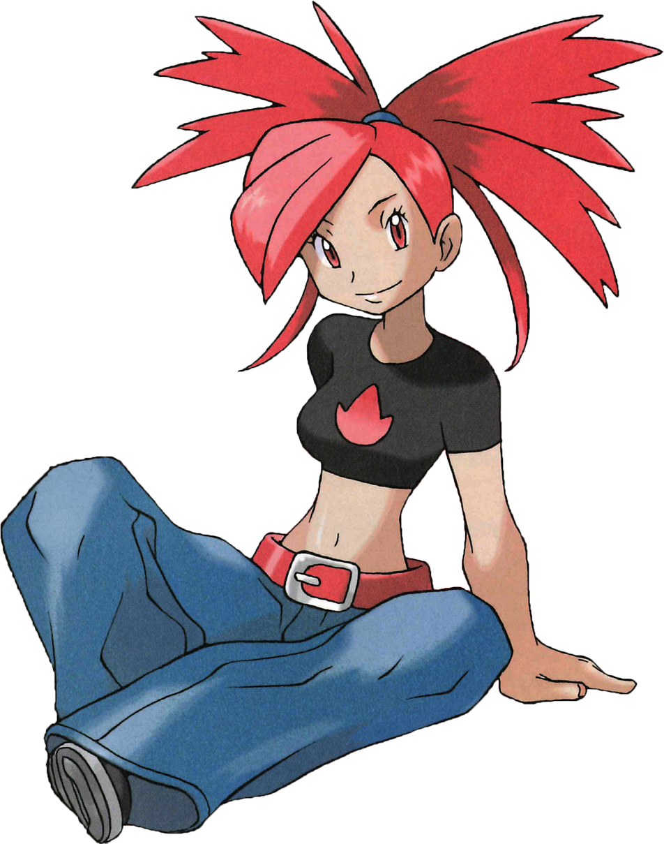 Ruby Sapphire Flannery - Pokemon Gym Leader Fire (952x1209), Png Download
