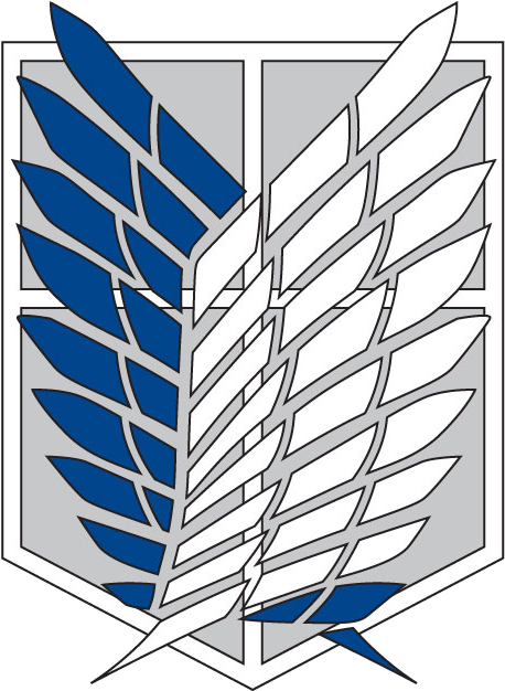 Shop From Unique Anime Stickers On Redbubble - Attack On Titan Flügel Der Freiheit (613x793), Png Download