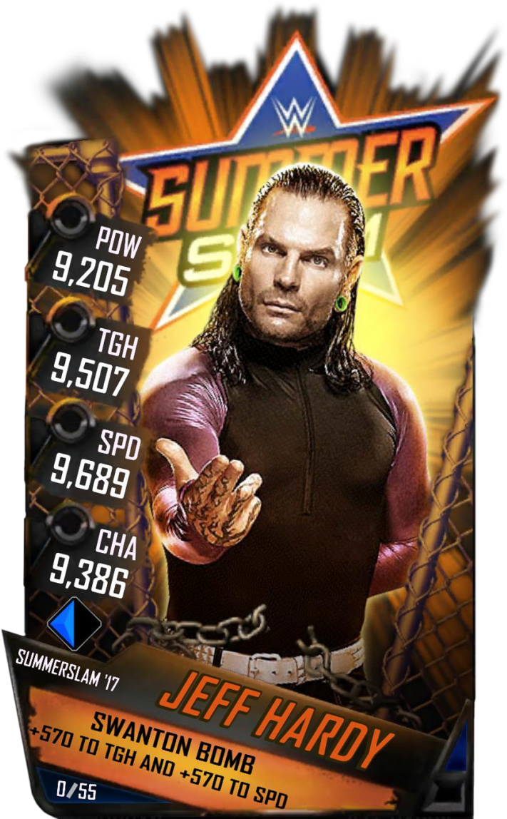 Supercard Jeffhardy S3 14 Wrestlemania33 Ringdom Supercard - Summerslam 2014 [blu-ray] (733x1158), Png Download