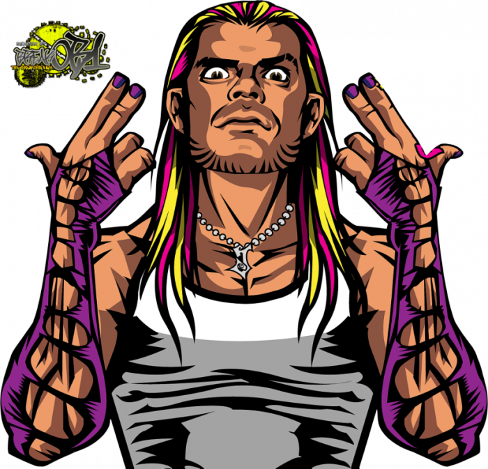 Dx Zombies - Jeff Hardy Wwe Animado (700x673), Png Download