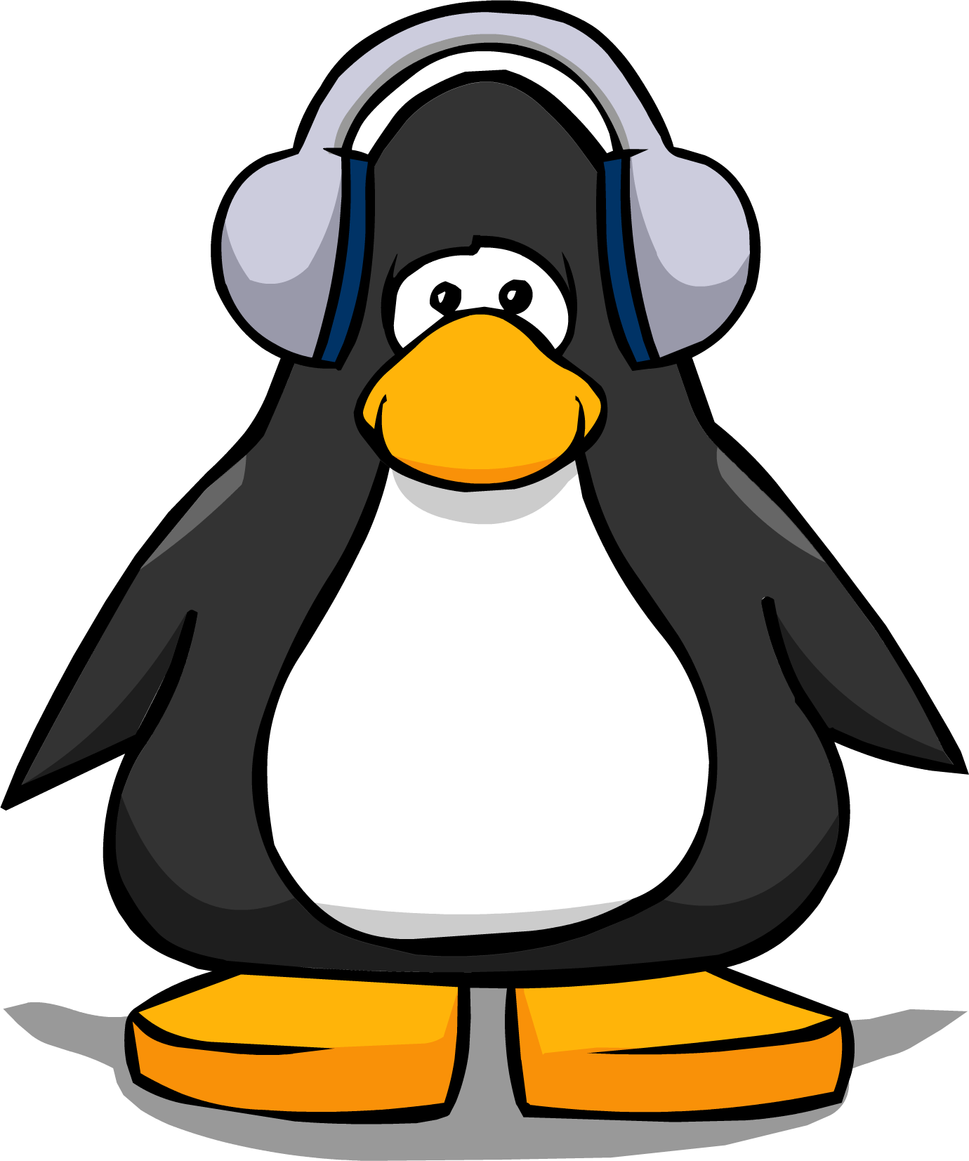 Headphones Pc - Penguin With A Medal (1380x1653), Png Download