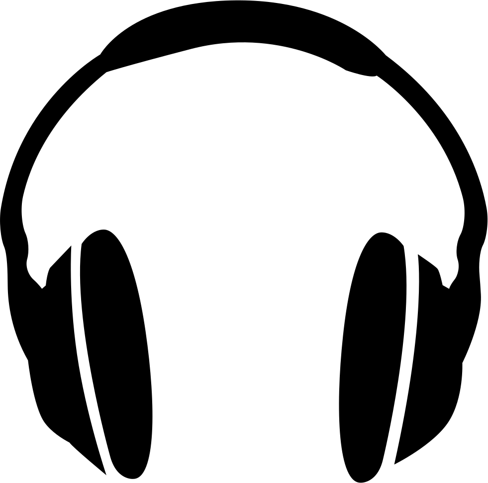 Headphones Svg Png Icon Free Download - Headphones Clipart (981x972), Png Download