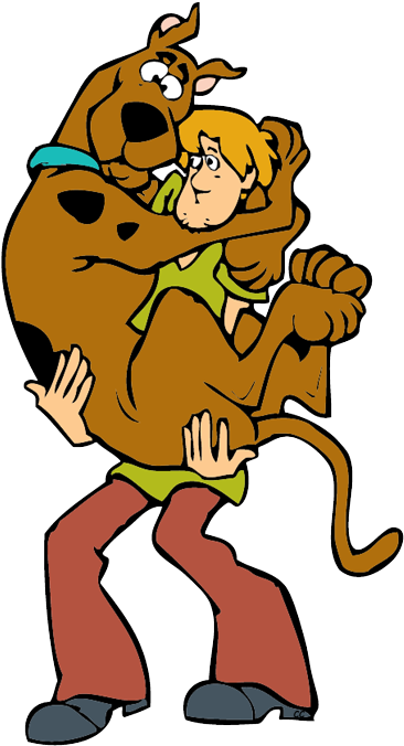 Shaggy, Scooby-doo - Scooby Doo Shaggy And Scooby (379x686), Png Download