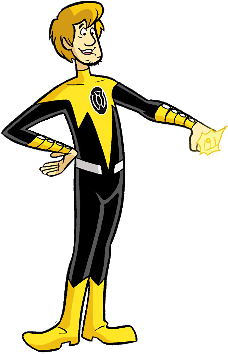Yellow Lantern Shaggy - Wiki (1014x1376), Png Download