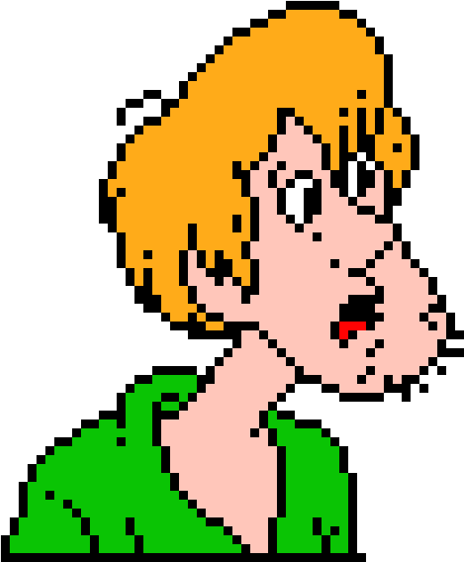 Shaggy - Pixel Art Minecraft (600x670), Png Download