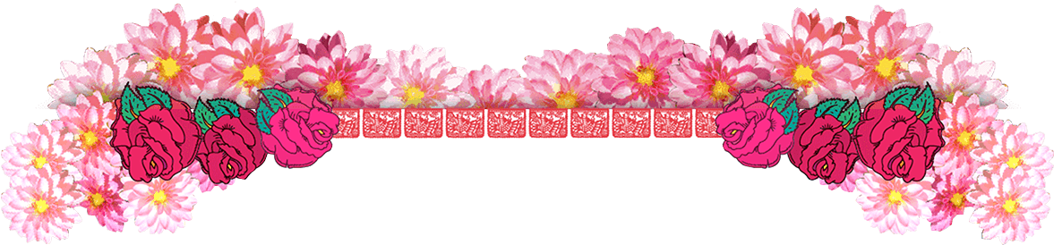 Instagram Frame - Dahlias (1200x288), Png Download