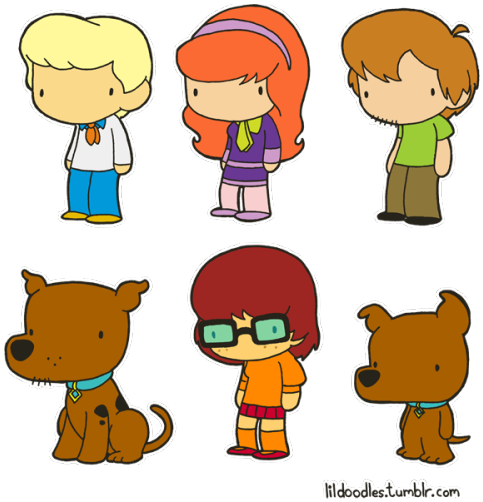 Tv Cartoons Scooby Doo Velma Shaggy Fred Daphne Scooby - Scooby Doo Cute Cartoon (500x513), Png Download