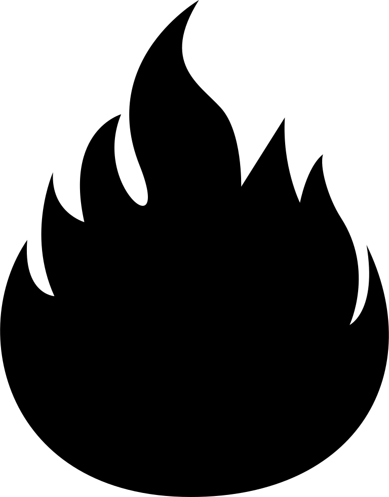 Fire Flame Comments - Fire Silhouette (768x980), Png Download