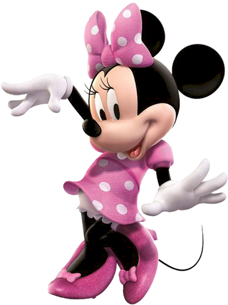 Minnie Png - Pink Minnie Mouse Clipart Png (450x602), Png Download