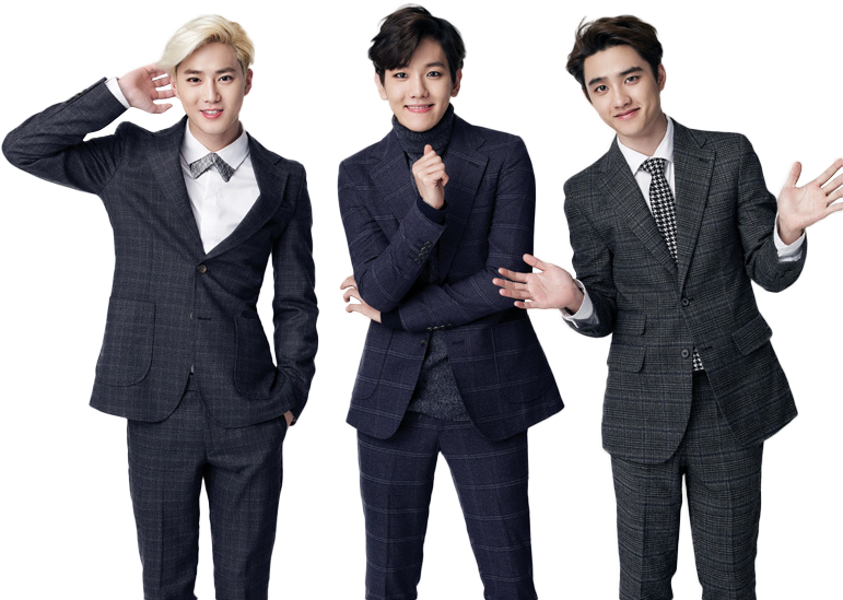 Suho Baekhyun And D O Png By - Suho And Baekhyun And Do (783x588), Png Download